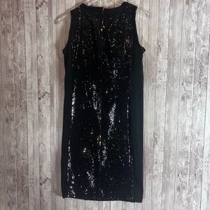 Michael Kors Sequin Contrast Shift Dress